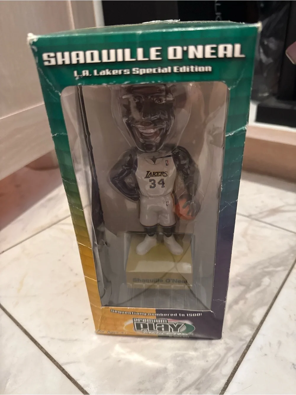 Official Los Angeles Lakers Special Edition Basketball Bobblehead - White